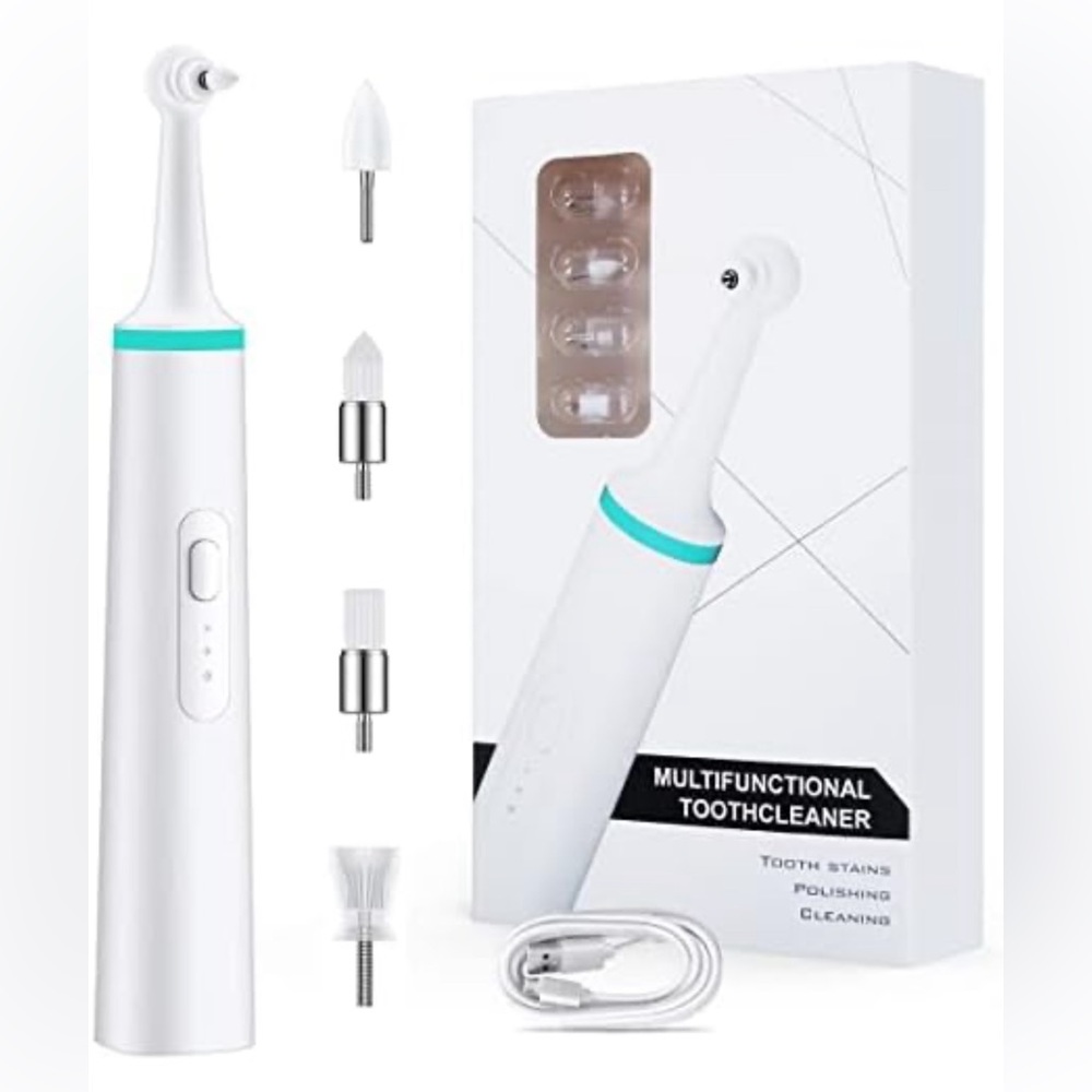 Pet Electric Tooth Polisher🦮 2 Power Supply & 3 Working Modes 4 Polishing Heads